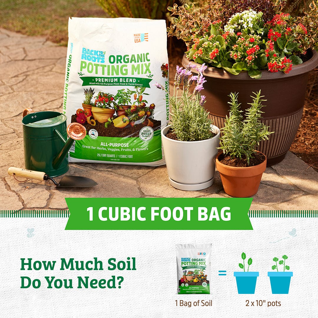 Organic Premium Blend Potting Mix 1 cu.ft. – 12 Pack - Image 5