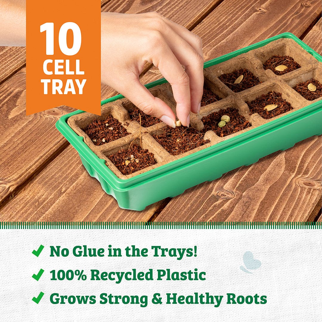 Greenhouse Germination Kit (Organic & Plantable, 10-Cell Tray) - Image 3