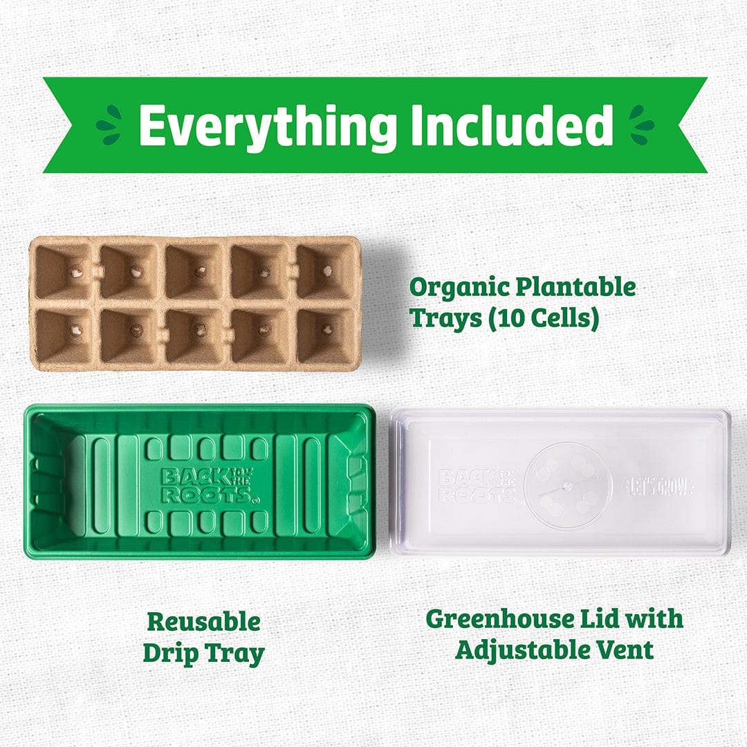Greenhouse Germination Kit (Organic & Plantable, 10-Cell Tray) - Image 4