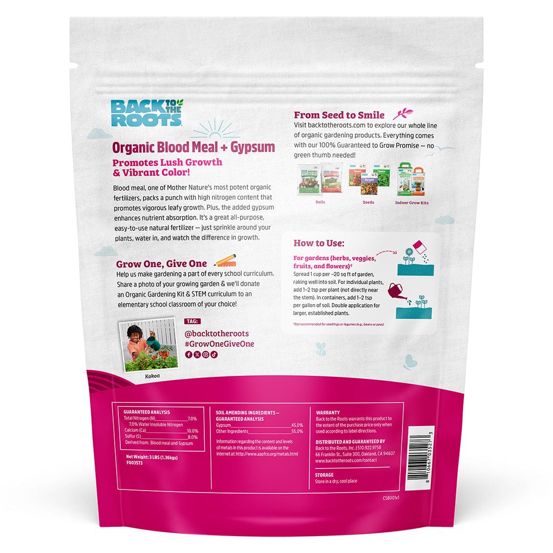 Organic Blood Meal with Gypsum (3lb) - Image 8
