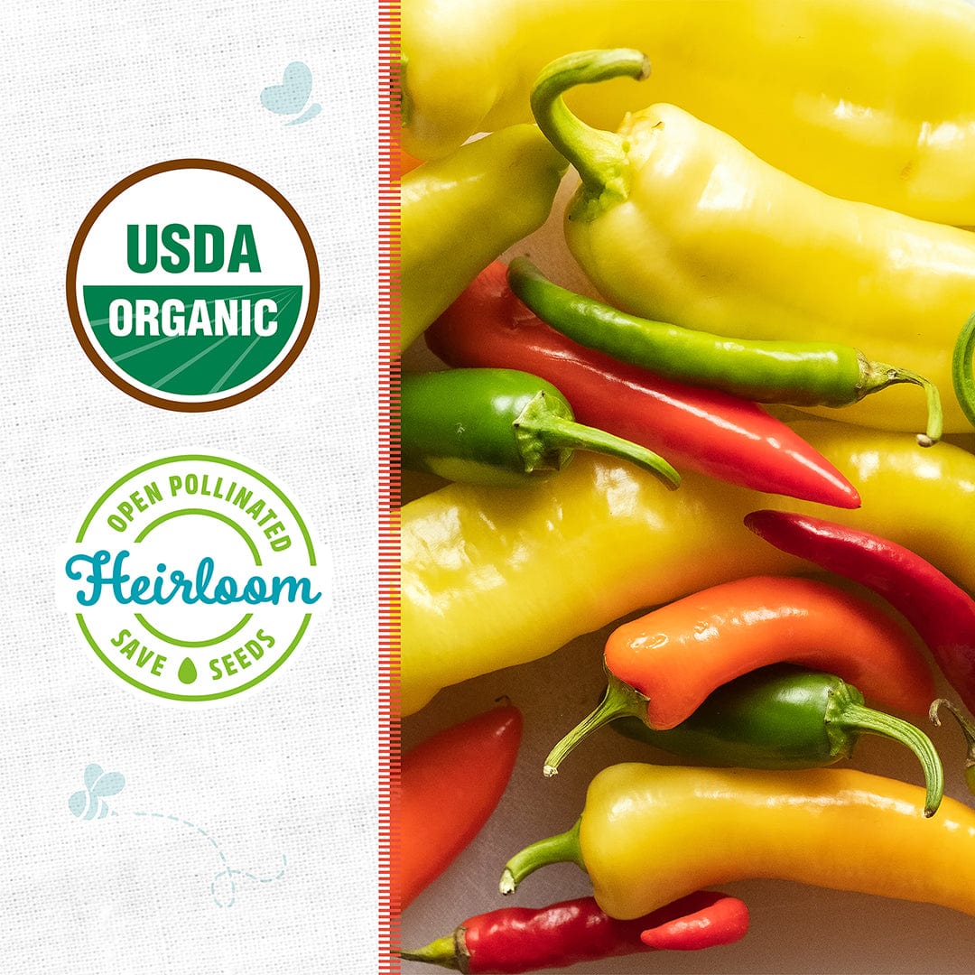 Organic Pepper Seeds — 'Hot Pepper Mix' - Image 2