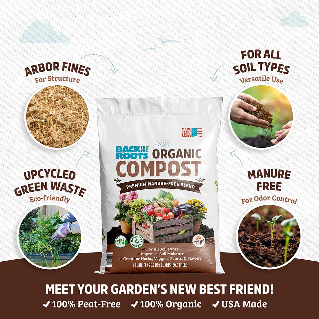 Organic Premium Compost — Manure-Free Blend (60 1 cu.ft. Bags) — Ready to Use - Image 4